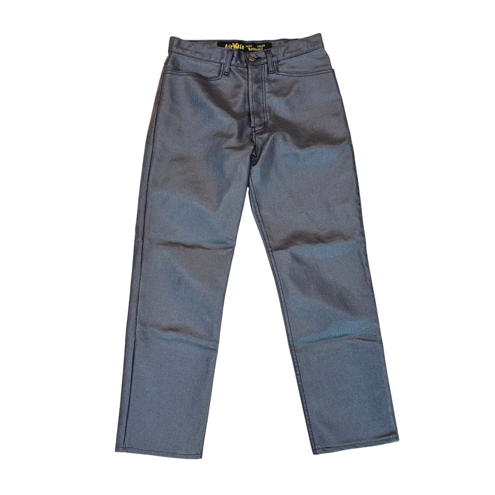 VTG! Dr. Martens AirWair Rare Metallic Gray Y2K Skinny Fit Pants 8T USA Grunge‎